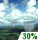 A chance of light rain showers, with patchy fog