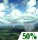 A chance of light rain showers, with patchy fog
