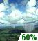 A chance of light rain showers, with patchy fog